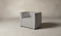 The Henri Swivel Chair - Performance Linen Weave Cloud