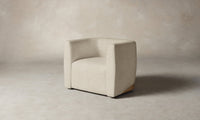 The Henri Swivel Chair - Performance Mélange Weave Shell