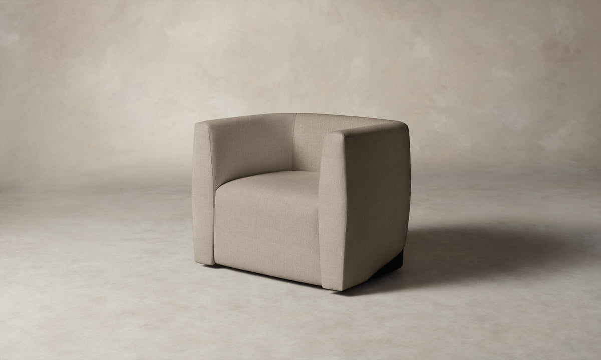 The Henri Swivel Chair - Performance Textural Weave Earthen