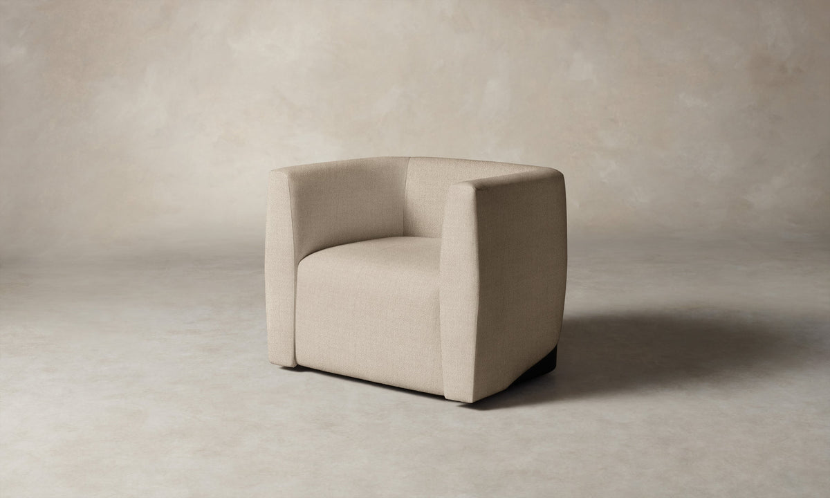The Henri Swivel Chair - Performance Textural Weave Savanna