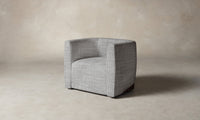 The Henri Swivel Chair - Performance Textured Tweed Alpine