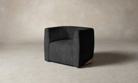 The Henri Swivel Chair - Performance Tweed Char