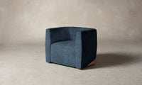 The Henri Swivel Chair - Performance Tweed Denim