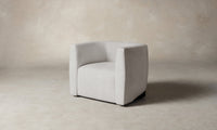 The Henri Swivel Chair - Performance Tweed Salt