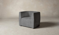 The Henri Swivel Chair - Performance Tweed Smoke