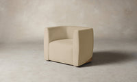 The Henri Swivel Chair - Performance Velvet Butter