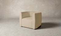 The Henri Swivel Chair - Performance Velvet Butter