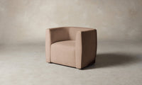 The Henri Swivel Chair - Performance Velvet Dusty Rose