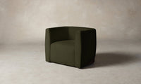 The Henri Swivel Chair - Performance Velvet Olive