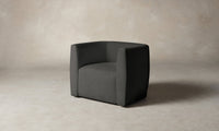 The Henri Swivel Chair - Performance Velvet Slate