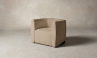 The Henri Swivel Chair - Performance Velvet Taupe