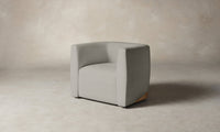 The Henri Swivel Chair - Performance Woven Chenille Steel