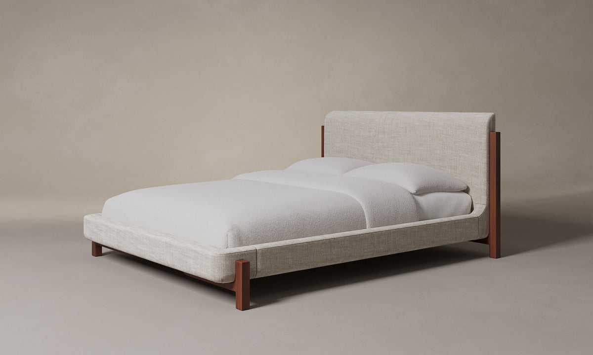 The Irene Bed - Heritage Belgian Linen Alder