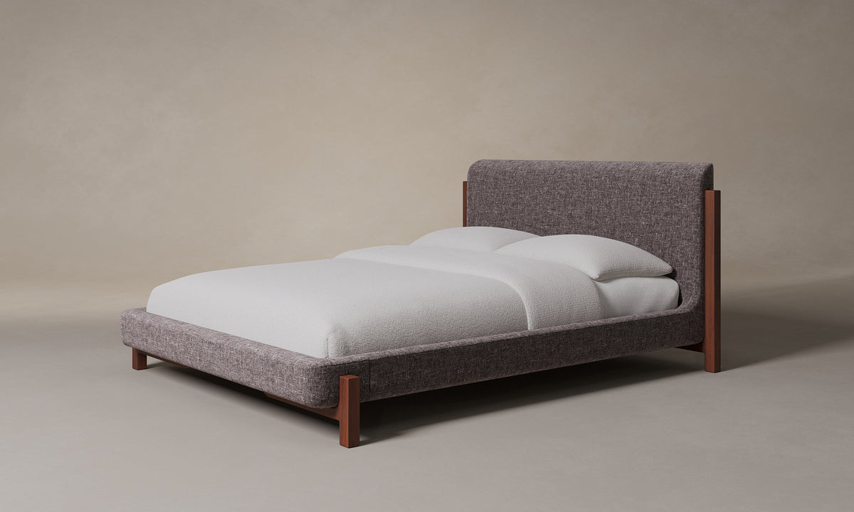 The Irene Bed - Heritage Belgian Linen Carob