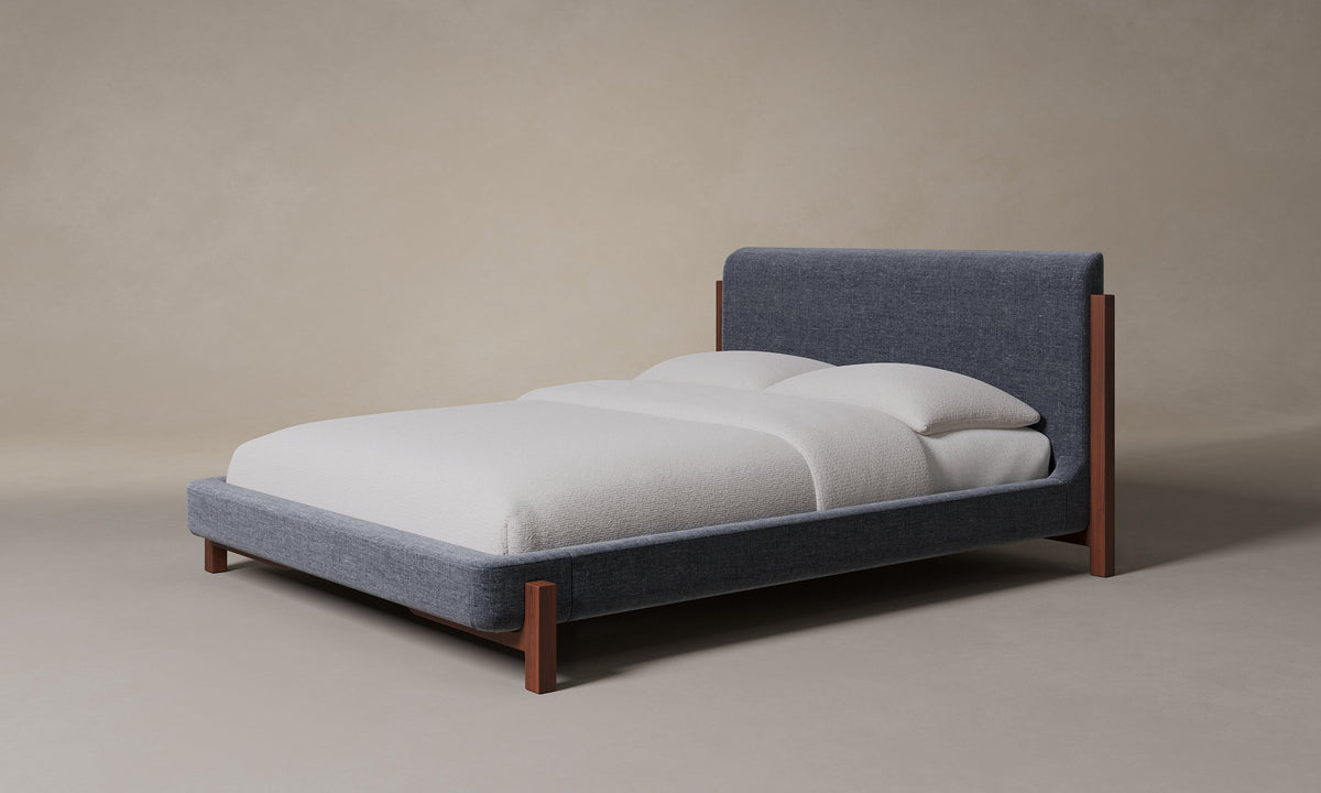 The Irene Bed - Heritage Belgian Linen Lake