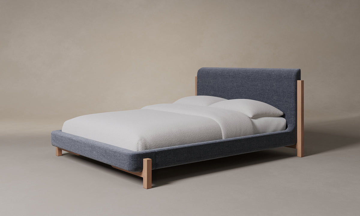 The Irene Bed - Heritage Belgian Linen Lake