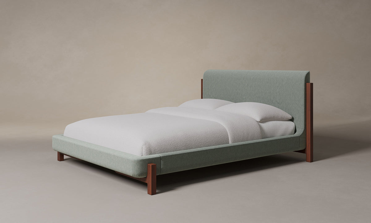 The Irene Bed - Performance Velvet Seafoam