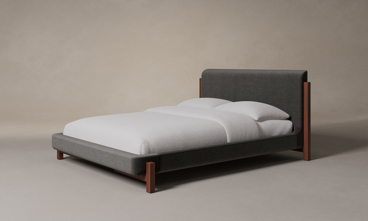 The Irene Bed - Performance Velvet Slate
