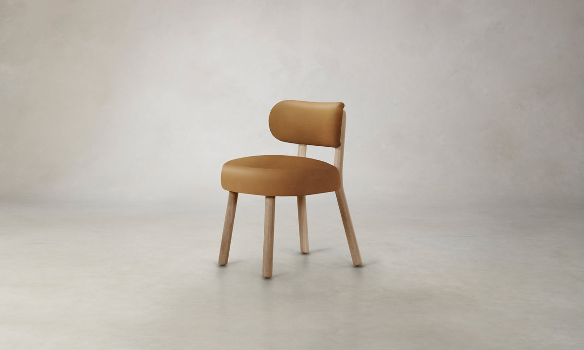 The Jane Dining Chair - Costa Leather Nutmeg