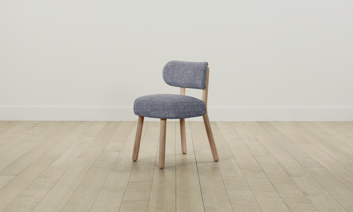 The Jane Dining Chair - Heritage Belgian Linen Lake