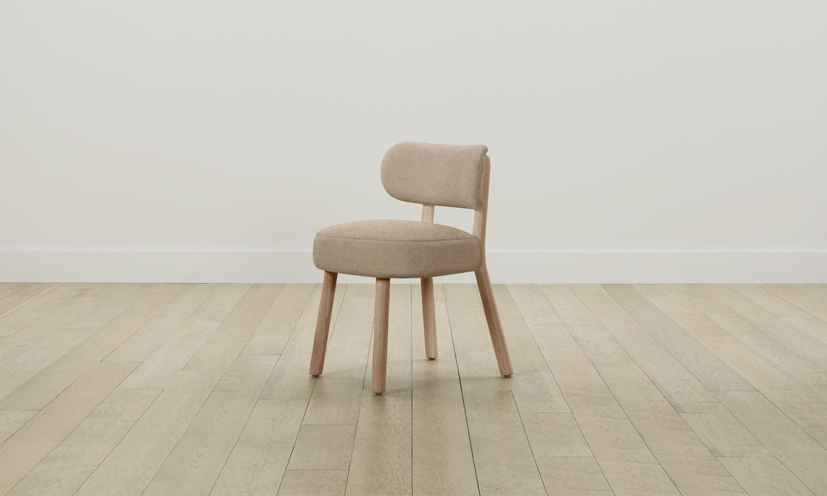 The Jane Dining Chair - Italian Brushed Wool Fox