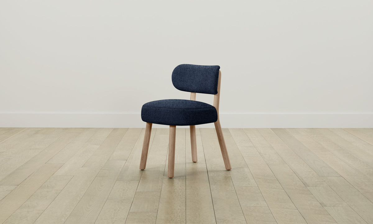 The Jane Dining Chair - Italian Brushed Wool Harbor