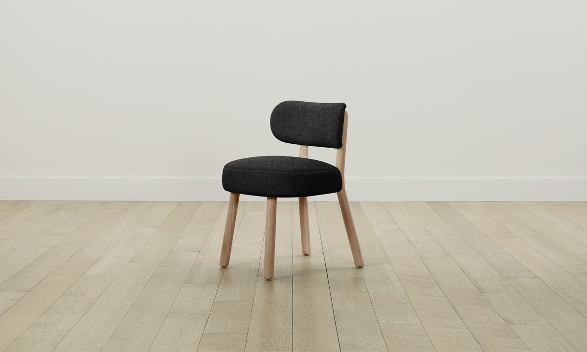 The Jane Dining Chair - Italian Brushed Wool Pepper