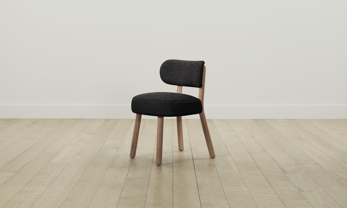 The Jane Dining Chair - Italian Brushed Wool Pepper