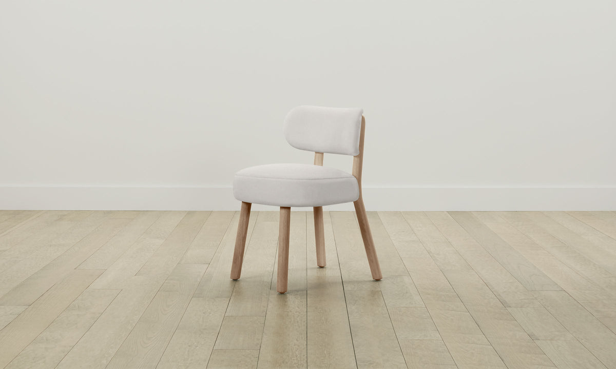 The Jane Dining Chair - Italian Brushed Wool Vanilla