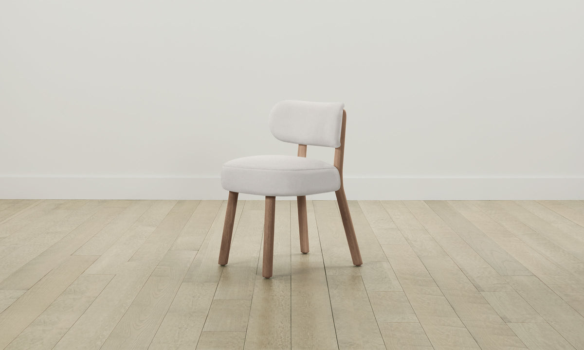The Jane Dining Chair - Italian Brushed Wool Vanilla