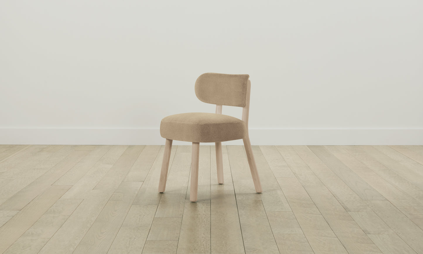 The Jane Dining Chair - Mohair Almond