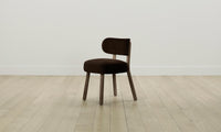 The Jane Dining Chair - Mohair Chocolate