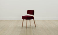 The Jane Dining Chair - Mohair Crimson