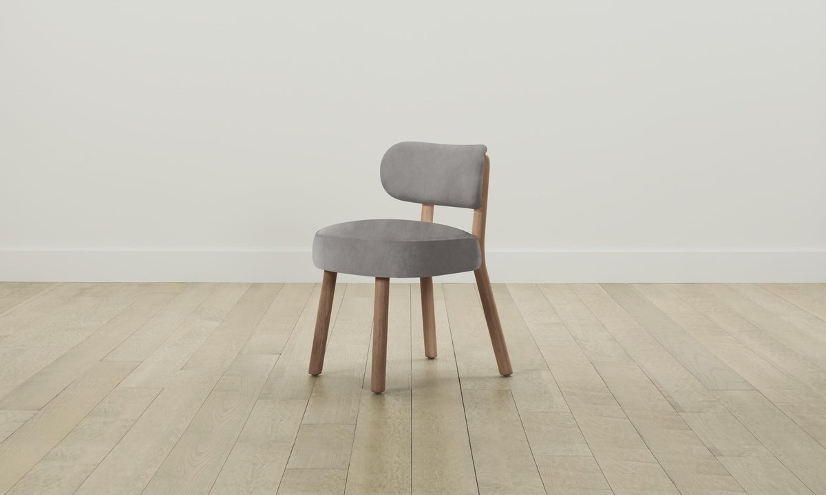 The Jane Dining Chair - Nubuck Leather Asphalt