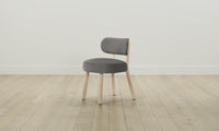 The Jane Dining Chair - Pebbled Leather Ash