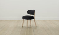 The Jane Dining Chair - Pebbled Leather Ink