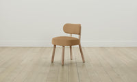 The Jane Dining Chair - Pebbled Leather Latte