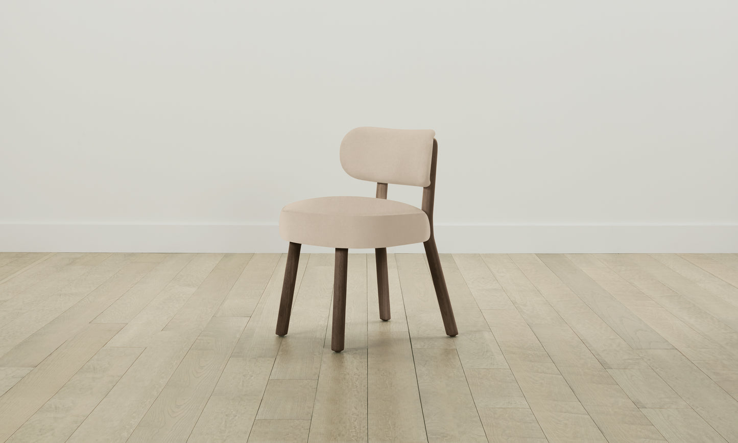 The Jane Dining Chair - Pebbled Leather Stone