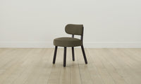 The Jane Dining Chair - Pebbled Leather Truffle