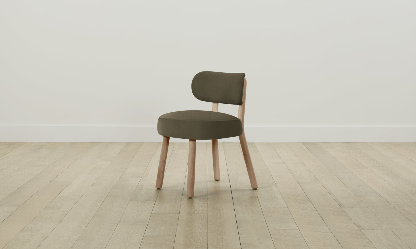 The Jane Dining Chair - Pebbled Leather Truffle