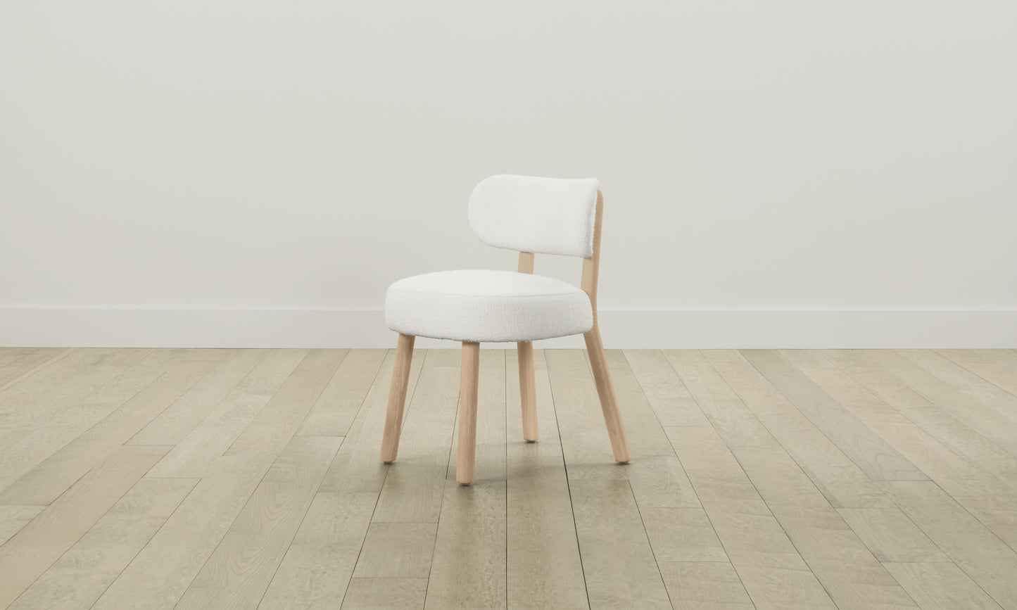 The Jane Dining Chair - Performance Bouclé Polar