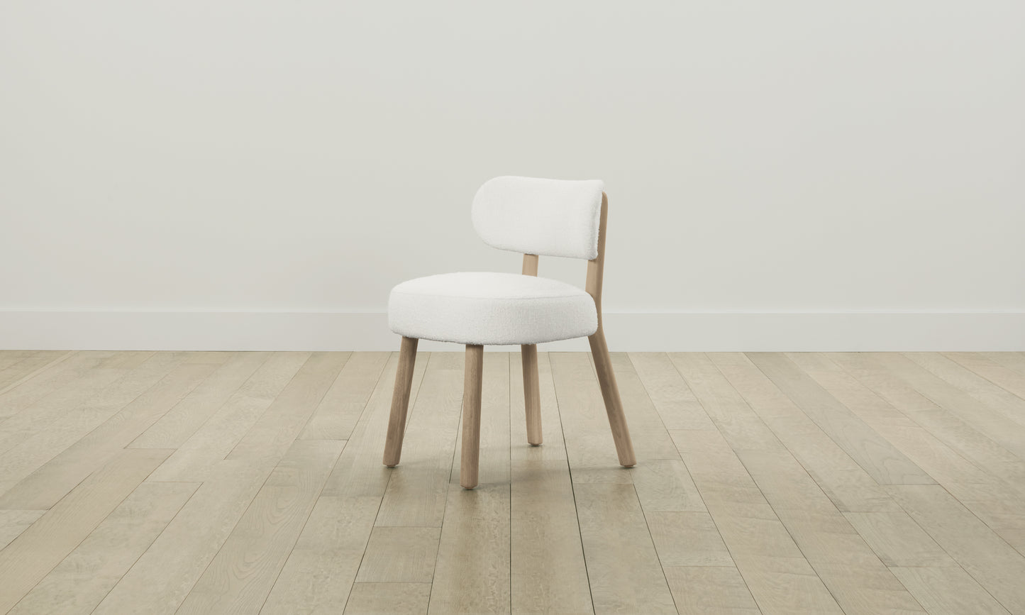 The Jane Dining Chair - Performance Bouclé Polar