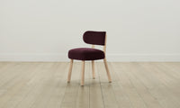 The Jane Dining Chair - Performance Velvet Merlot