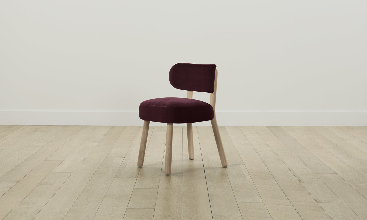 The Jane Dining Chair - Performance Velvet Merlot