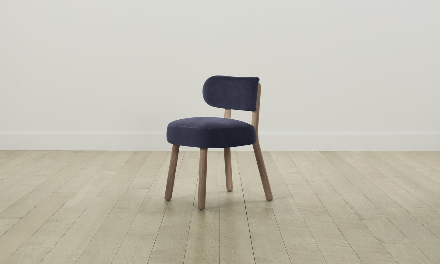 The Jane Dining Chair - Performance Velvet Midnight