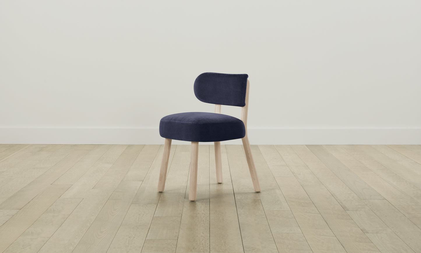 The Jane Dining Chair - Performance Velvet Midnight