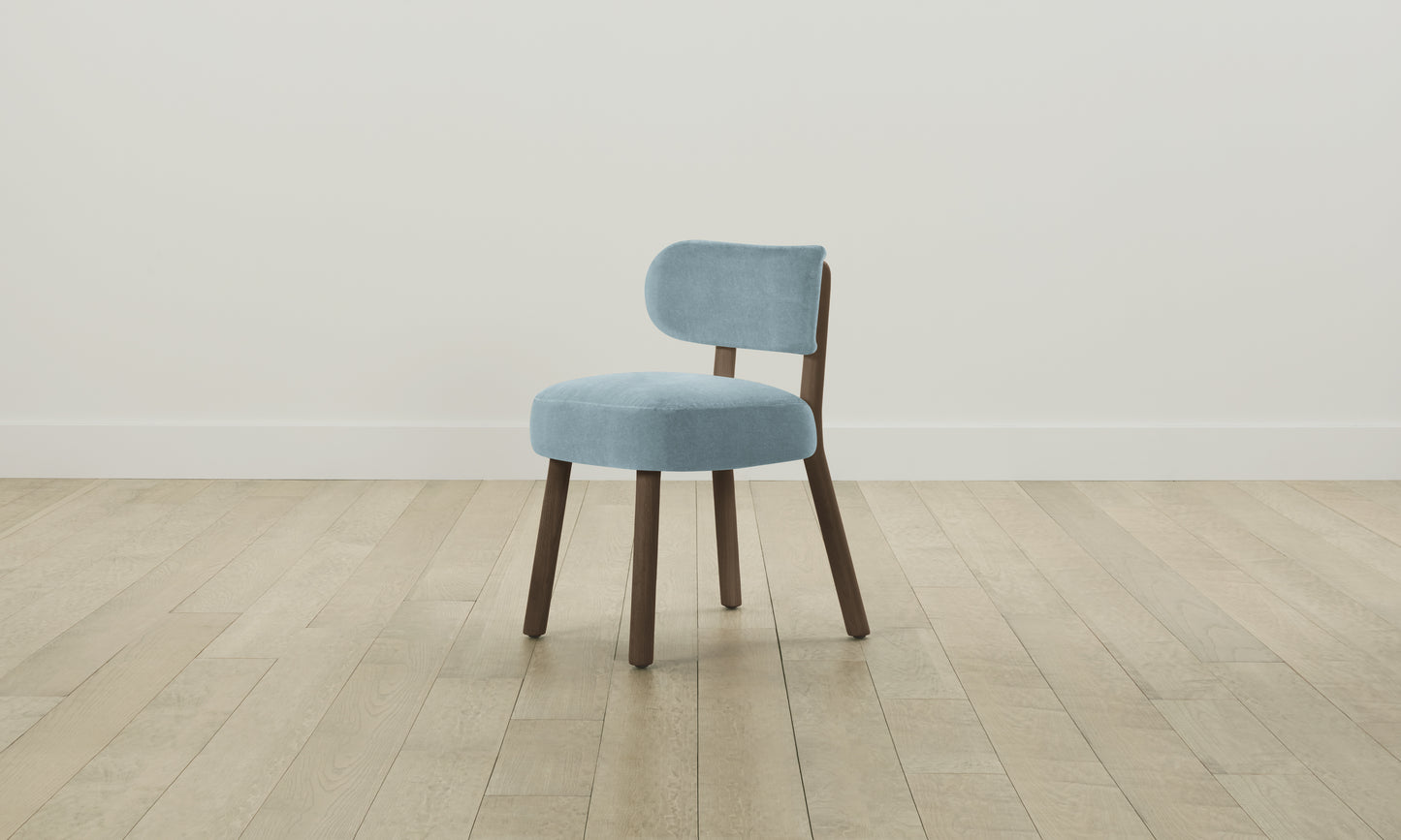 The Jane Dining Chair - Performance Velvet Sky