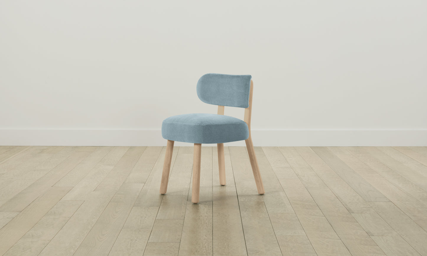 The Jane Dining Chair - Performance Velvet Sky