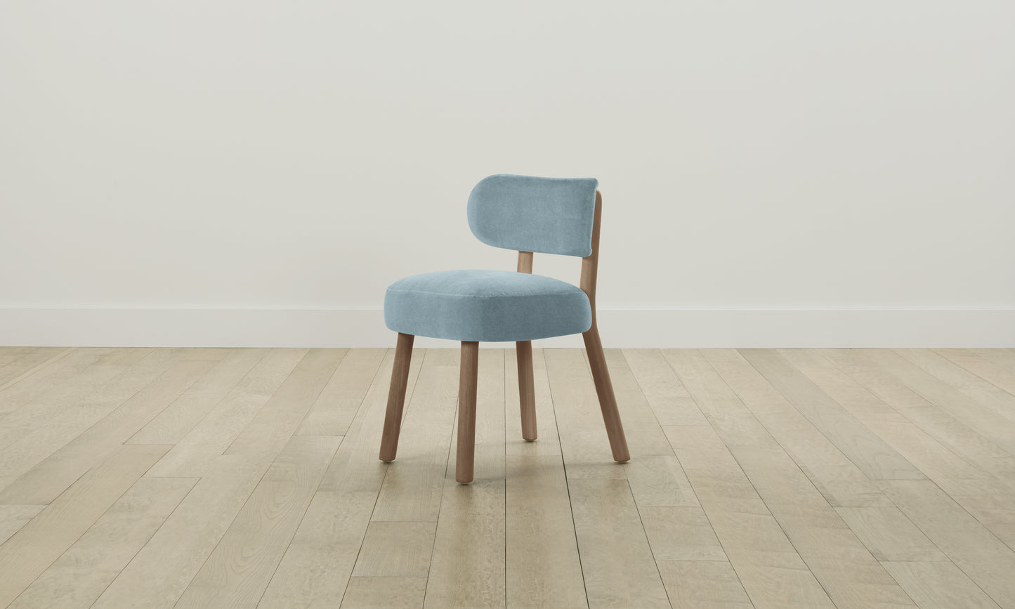 The Jane Dining Chair - Performance Velvet Sky