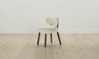 The Jane Dining Chair - Shearling Ivory